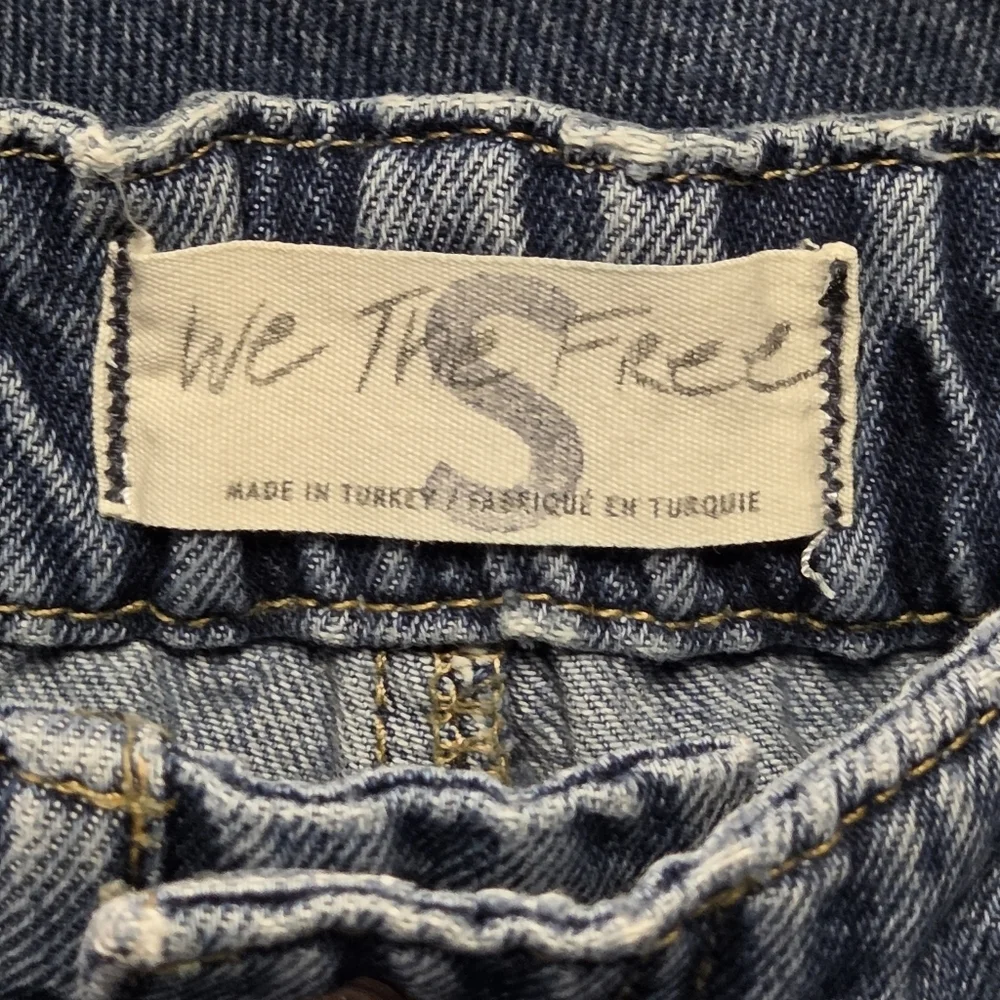 Free People All Star Pull On Jeans Utility Cargo Low Slung Baggy Denim Small - Picture 11 of 12